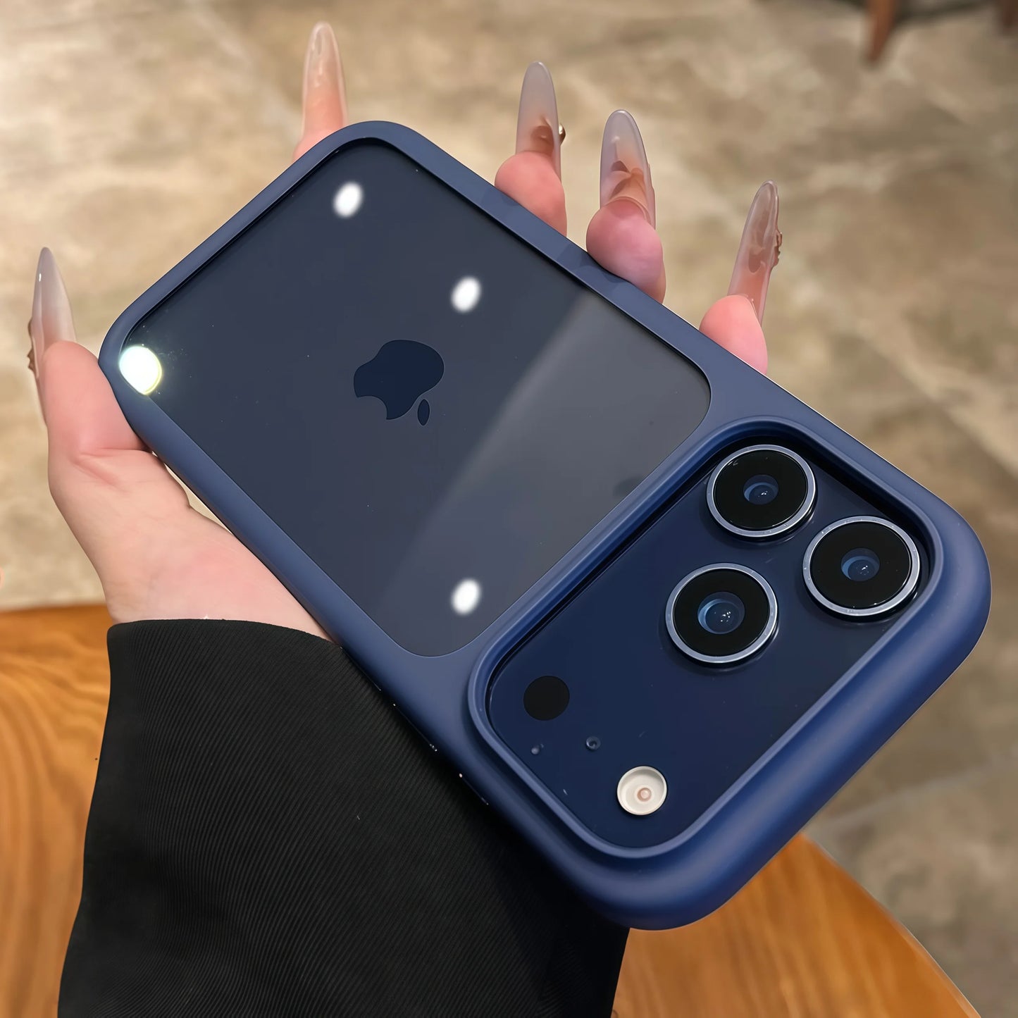 Luxury Advanced Silicone Soft Edge Transparent Case For iPhone 17 17 Pro 17 Pro Max Shockproof Phone Case Hard Back Panel Cover