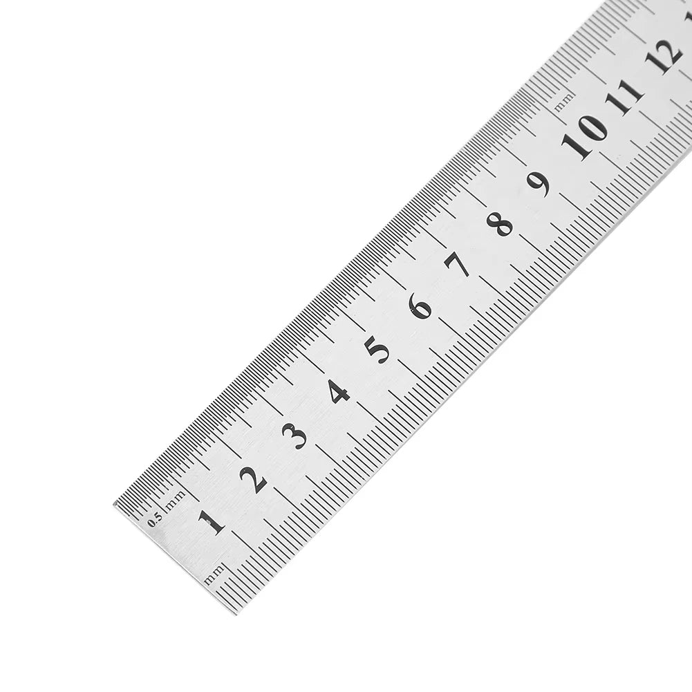 Stainless Steel Metal Straight Ruler Precision Double Sided Precision Measuring Tools Scale Metric Ruler Accessories Hand Tools
