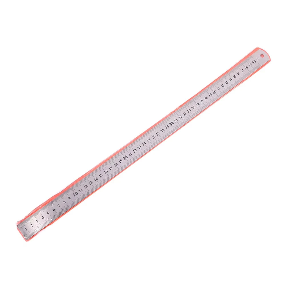 Stainless Steel Metal Straight Ruler Precision Double Sided Precision Measuring Tools Scale Metric Ruler Accessories Hand Tools