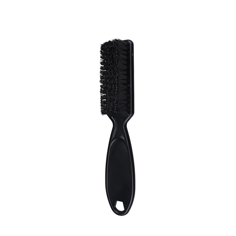 Professional Soft Hair Cleaning Brush Electroplating Barber Handle Retro Neck Duster for Salon Hairdressing Styling Accessories