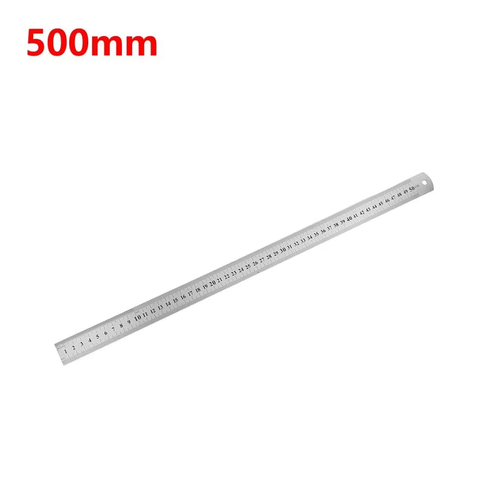 Stainless Steel Metal Straight Ruler Precision Double Sided Precision Measuring Tools Scale Metric Ruler Accessories Hand Tools