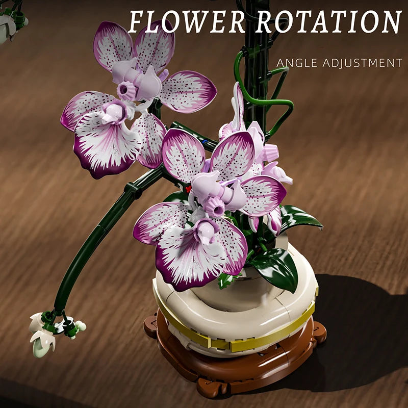 Orchid Building Blocks Flower Set
