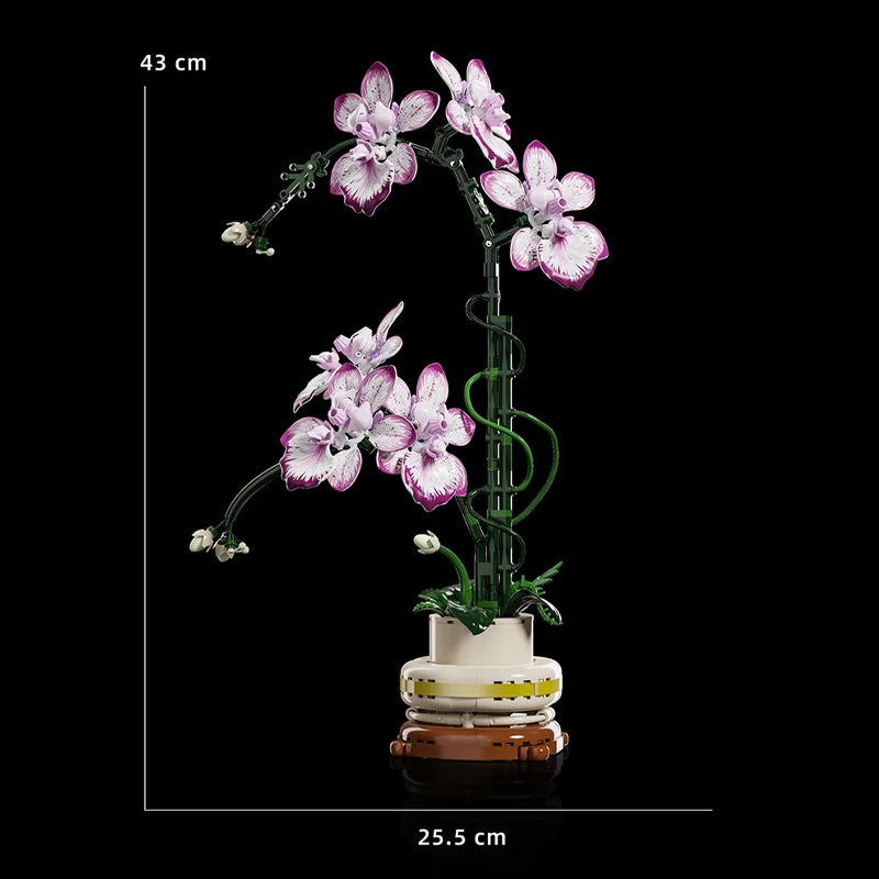 Orchid Building Blocks Flower Set