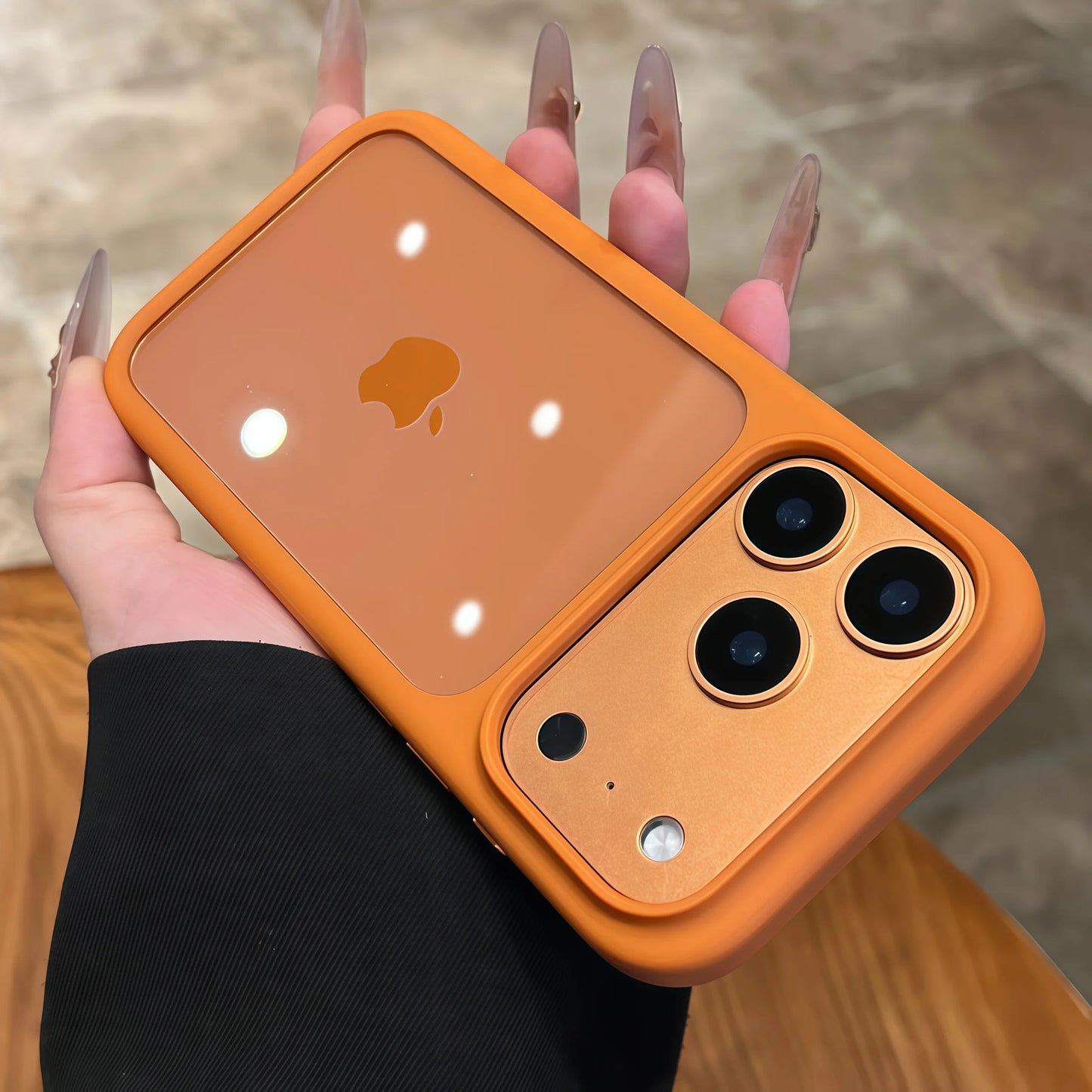Luxury Advanced Silicone Soft Edge Transparent Case For iPhone 17 17 Pro 17 Pro Max Shockproof Phone Case Hard Back Panel Cover